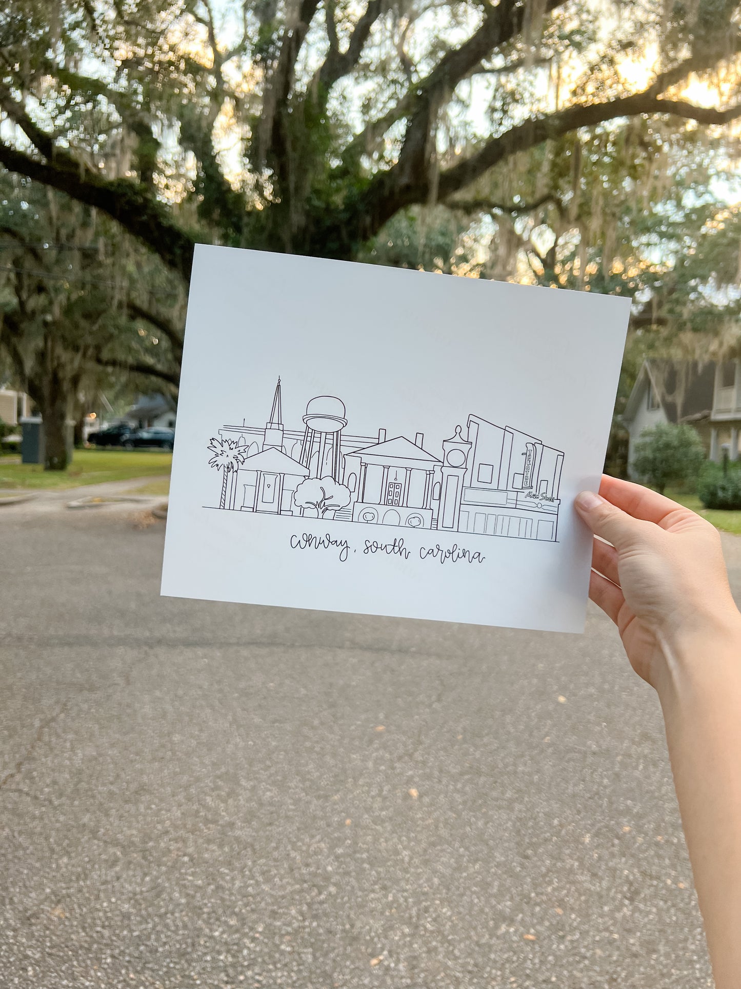 “The Conway” Print in B+W